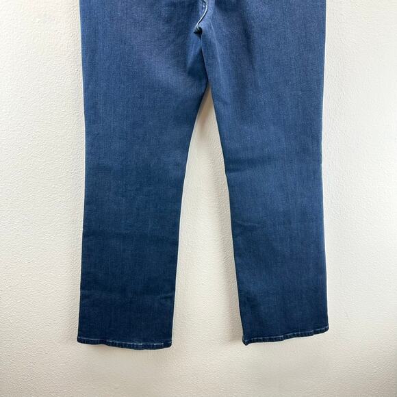 Soft Surroundings Ultimate High Rise Bootcut Jeans Stretchy Blue 10 - Picture 6 of 13